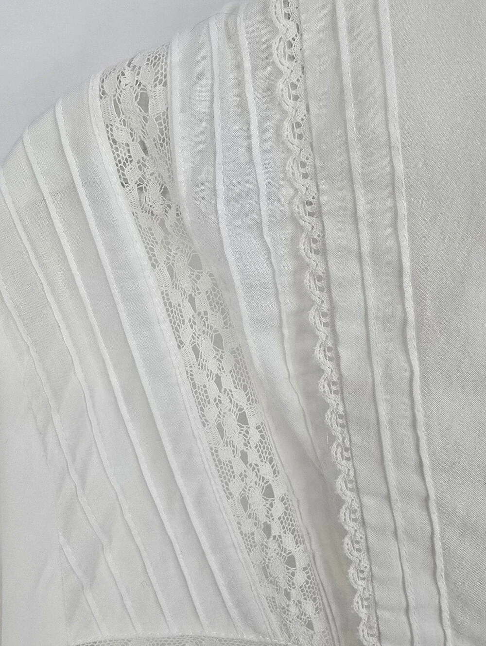 Reformation White Sailor Organic Collar Button-Front Blouse Size 1X
